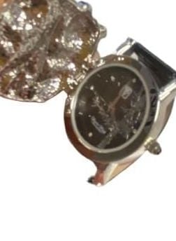 Victoria Wieck Crystal Panda Bear Quartz Watch Black wrist band green eyes 8