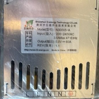 G-Energy N300V5-A 5V 60A 300W Brand New Switching Power Supply 2