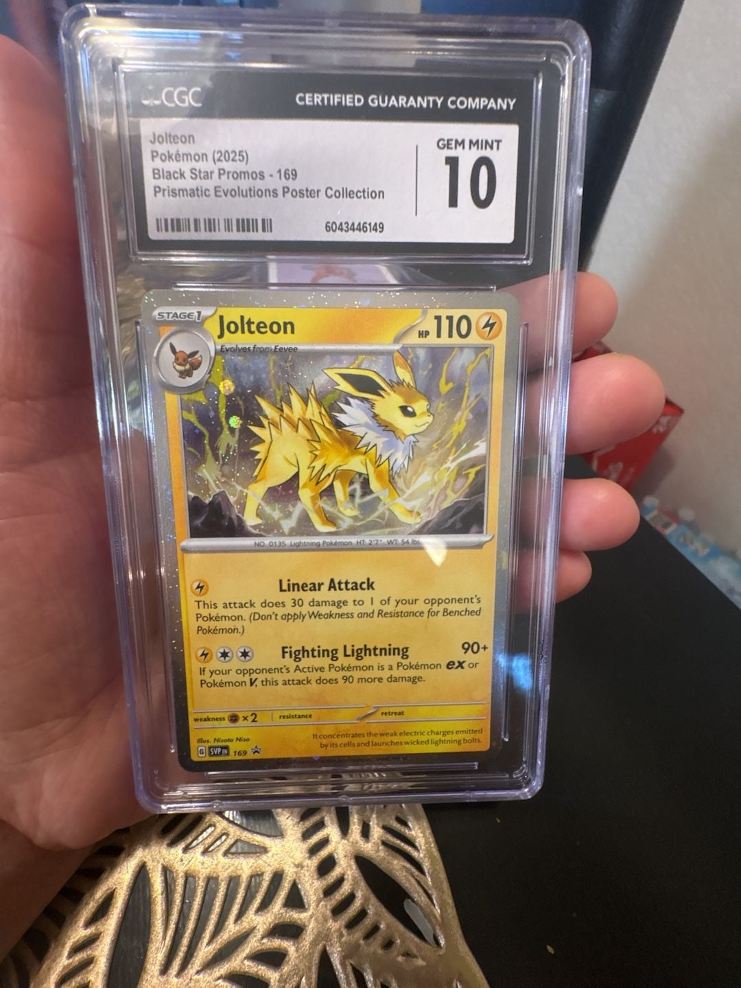 Pokemon Jolteon Black Star Promos 169 CGC 10 Gem Mint Prismatic Evolutions 1