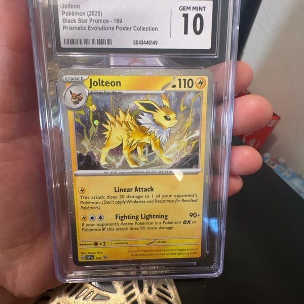 Pokemon Jolteon Black Star Promos 169 CGC 10 Gem Mint Prismatic Evolutions
