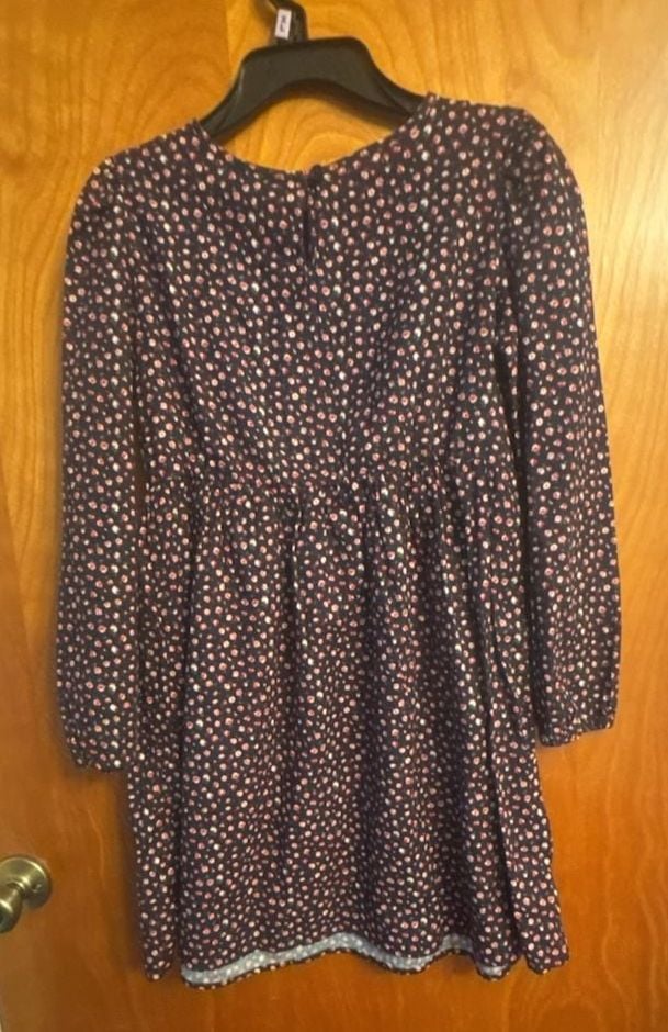 Gap Kids Floral Smocked Long Sleeve Dress Size L 8