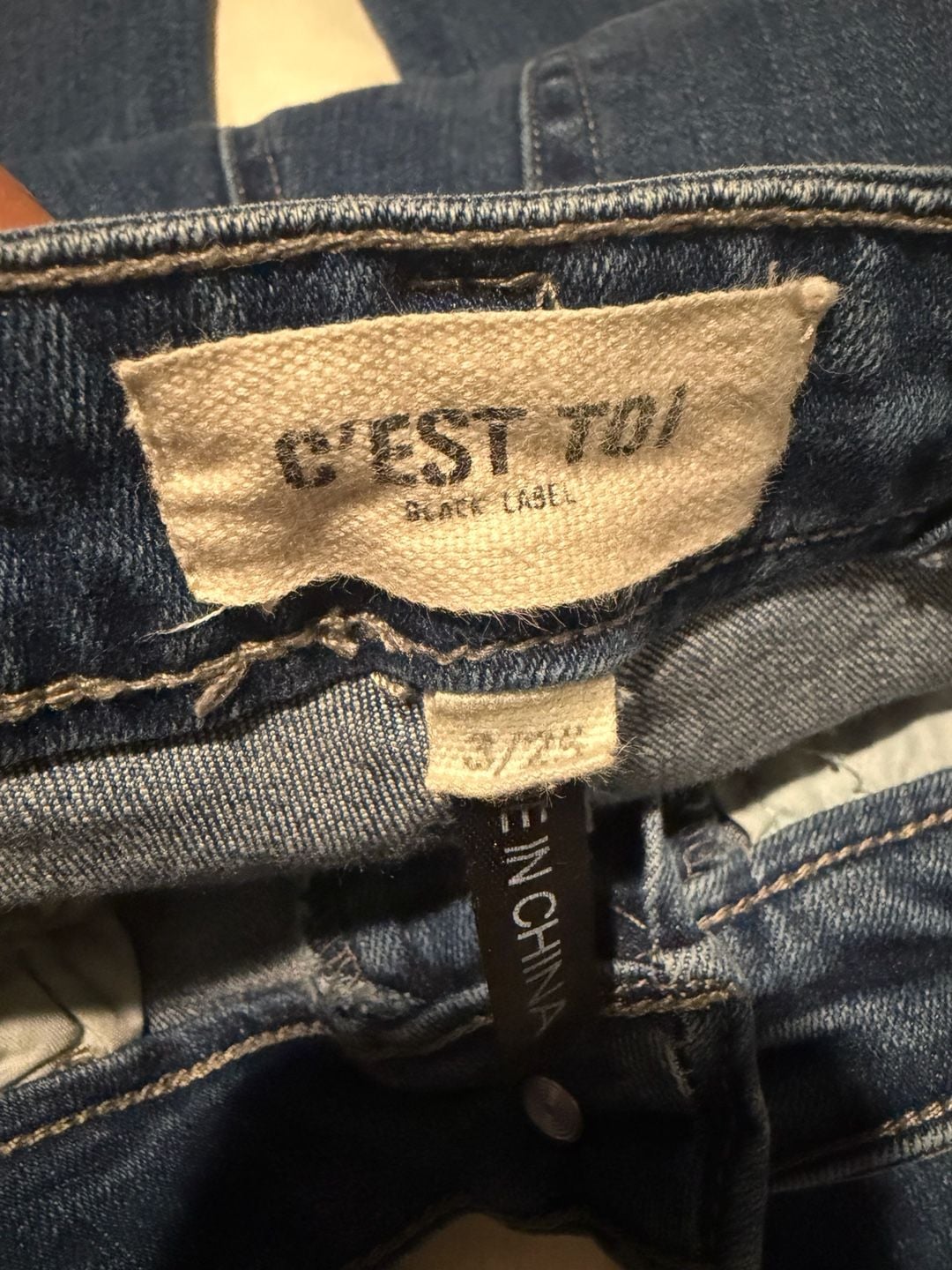 C'est Moi Black Label Skinny Jeans Size 3/25 Blue Denim 4