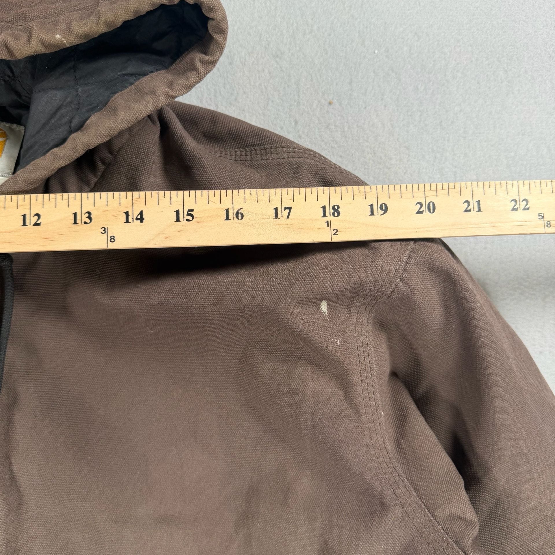 VTG Carhartt Active Jacket Brown Quilted Lined large 3