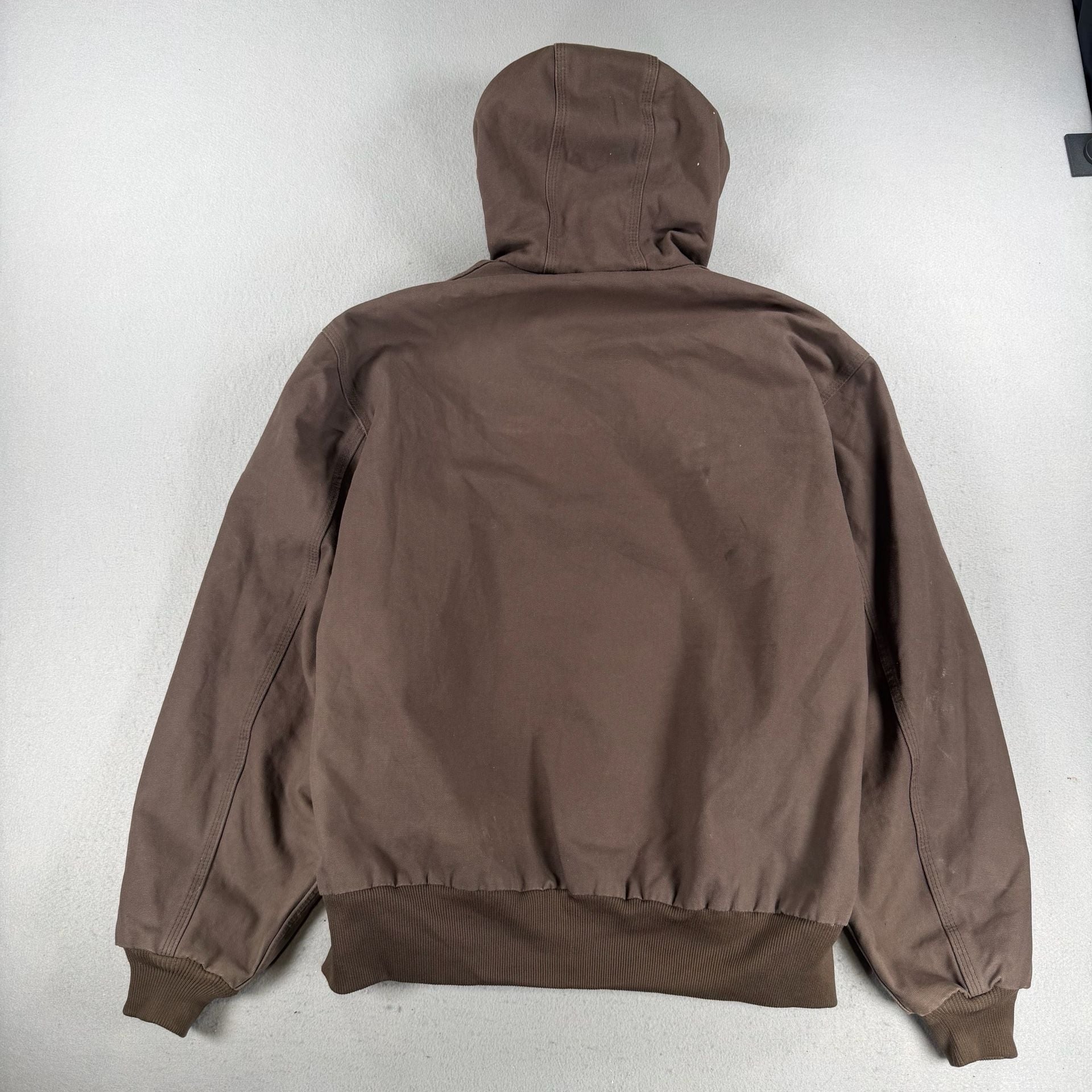 VTG Carhartt Active Jacket Brown Quilted Lined large 7