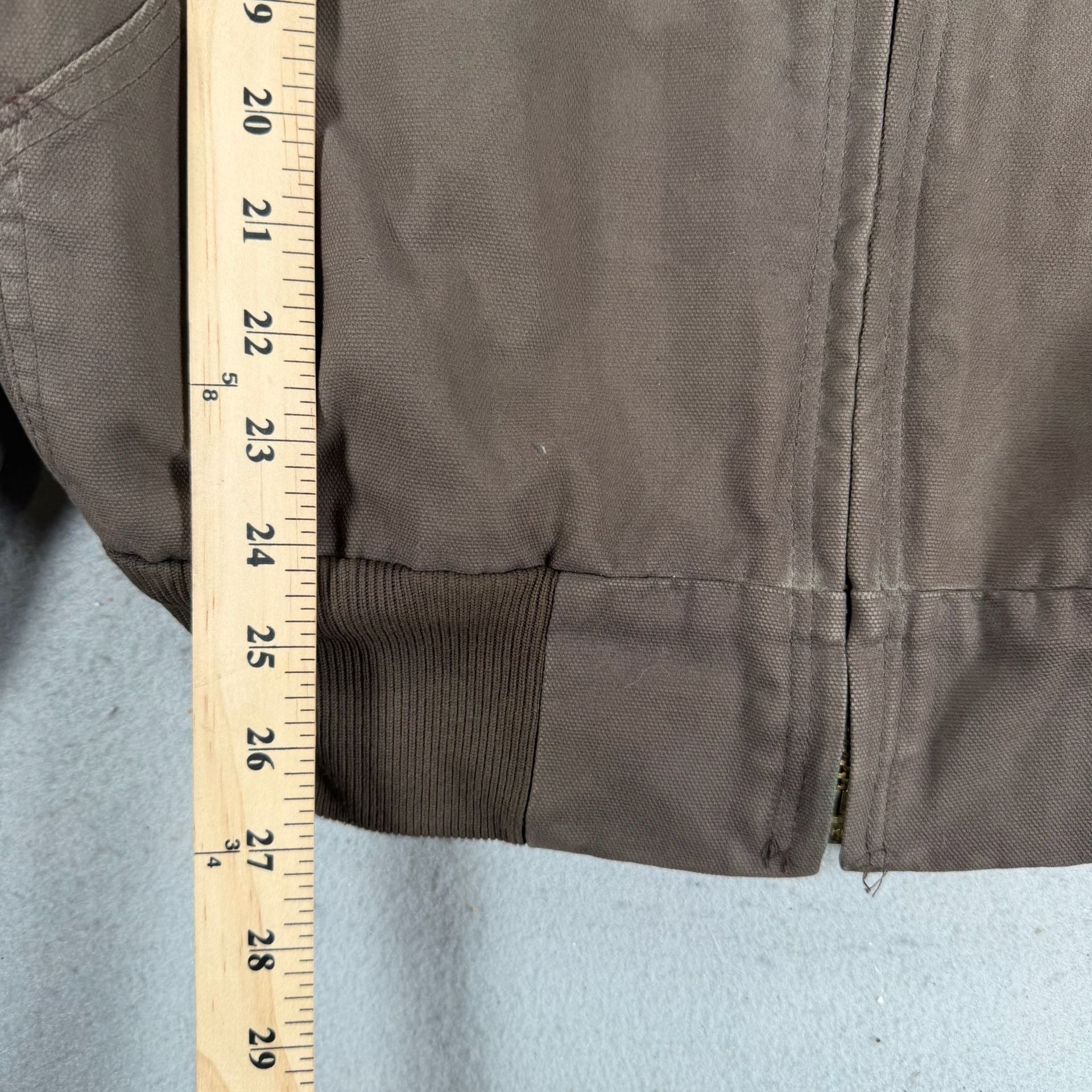 VTG Carhartt Active Jacket Brown Quilted Lined large 5