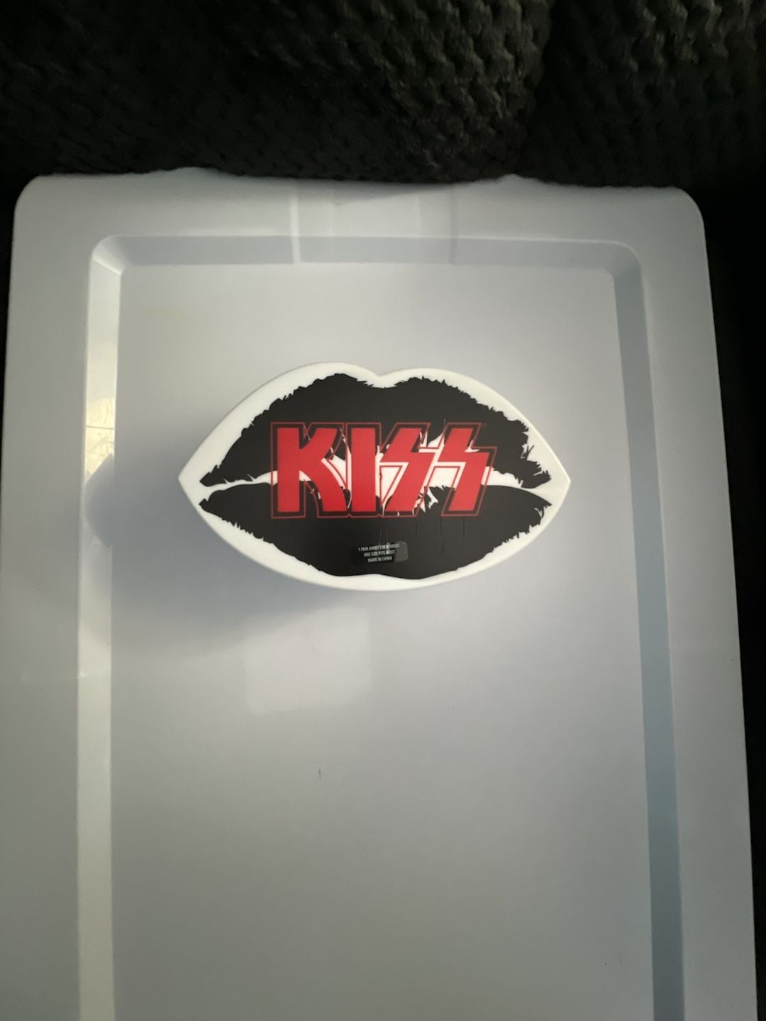 Kiss Band Crew Socks In Collectible Lip Shaped Box 3