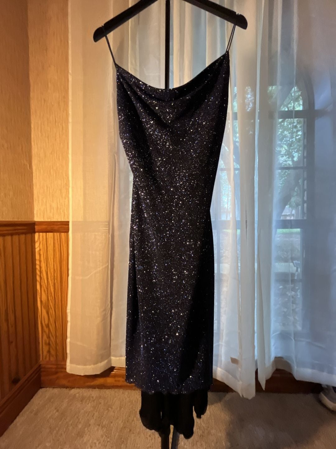 City Triangles Glitter Dress Black Whimsigoth Y2K 2