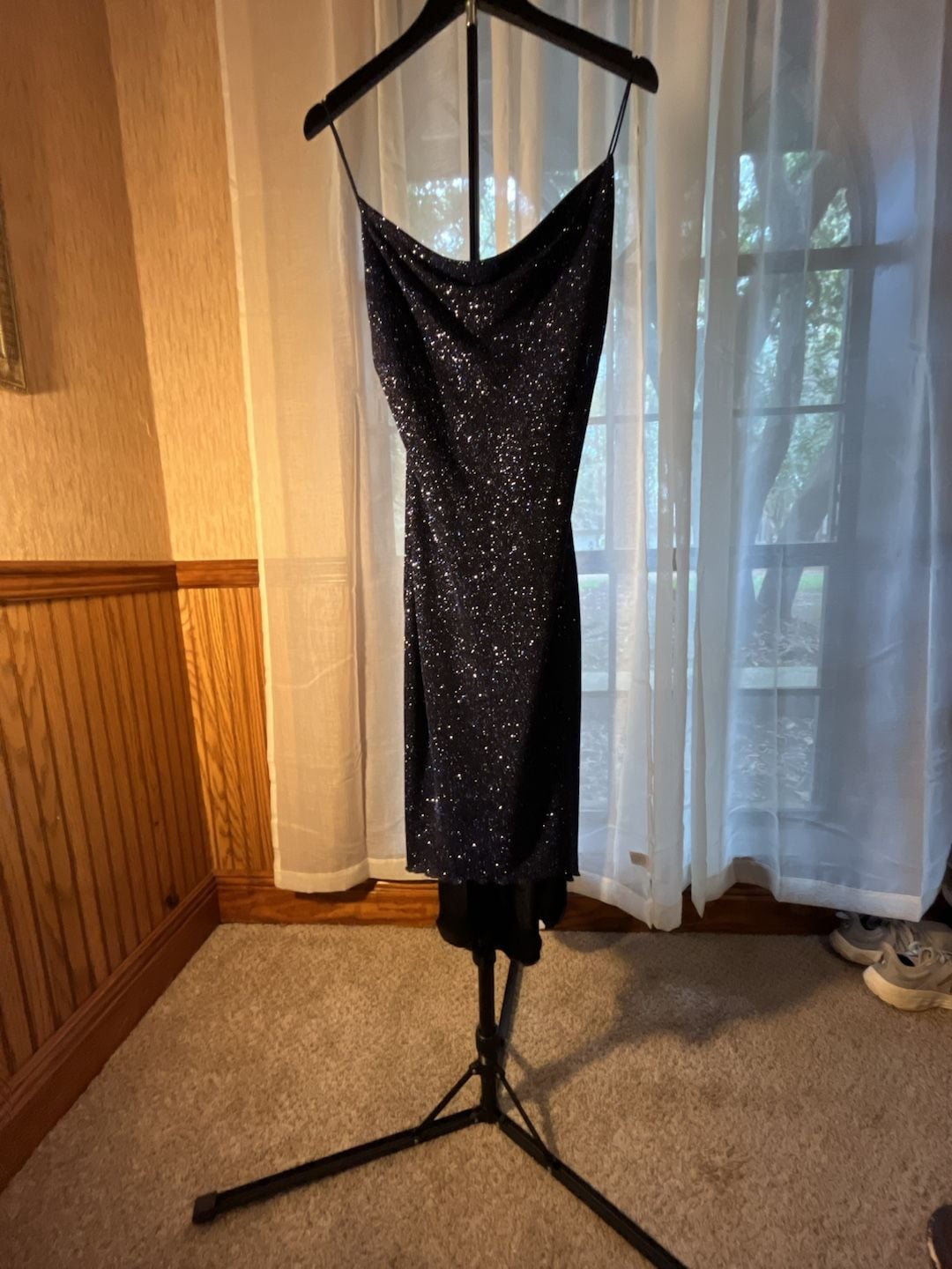 City Triangles Glitter Dress Black Whimsigoth Y2K 4