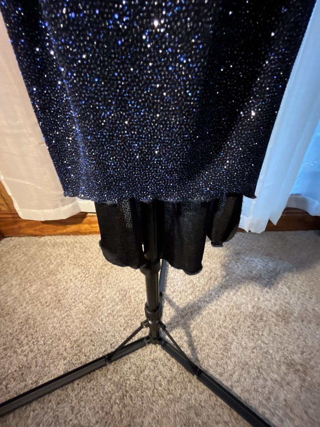 City Triangles Glitter Dress Black Whimsigoth Y2K 5