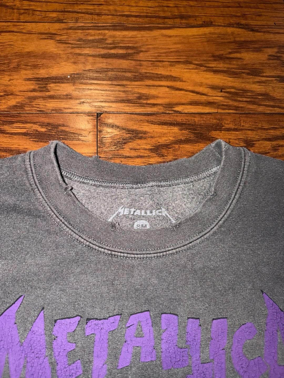 Metallica Here Comes Revenge Crew Neck Sweatshirt Gray 8