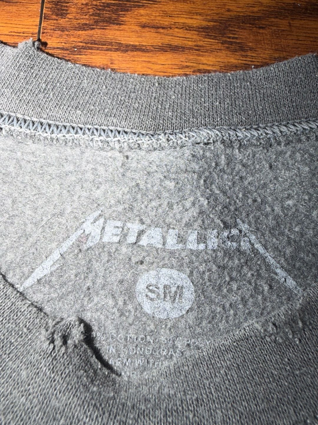 Metallica Here Comes Revenge Crew Neck Sweatshirt Gray 9