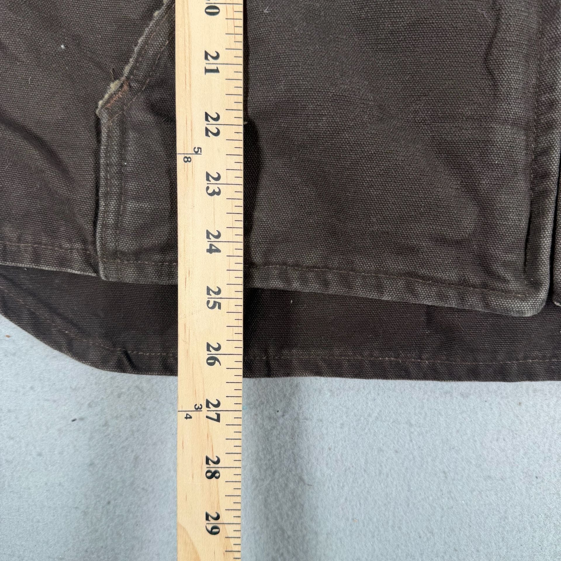 Vintage Carhartt Mock Neck Sherpa Lined Vest Brown XL 9