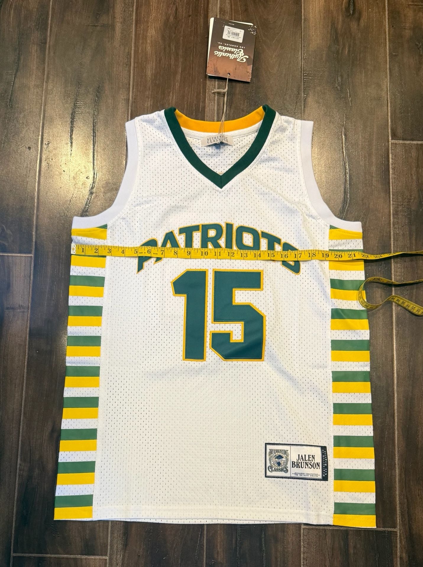 Authentic Classics Jalen Brunson Patriots 15 Size M Basketball Jersey 7