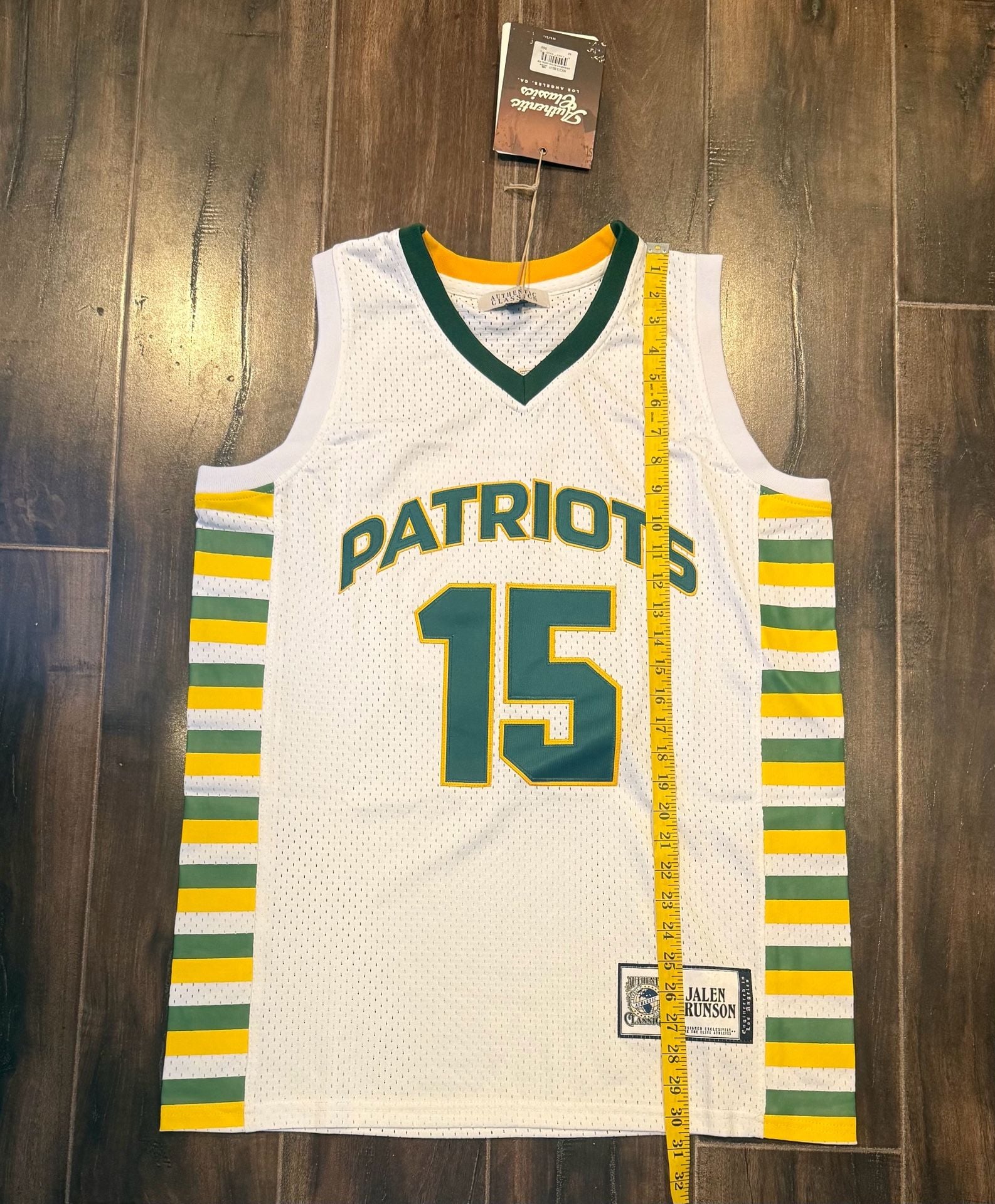 Authentic Classics Jalen Brunson Patriots 15 Size M Basketball Jersey 8