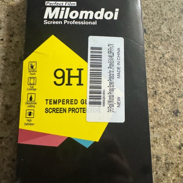 Milomdoi iPhone 16 / 16 Pro Privacy Screen Protector 3+3 Pack – New