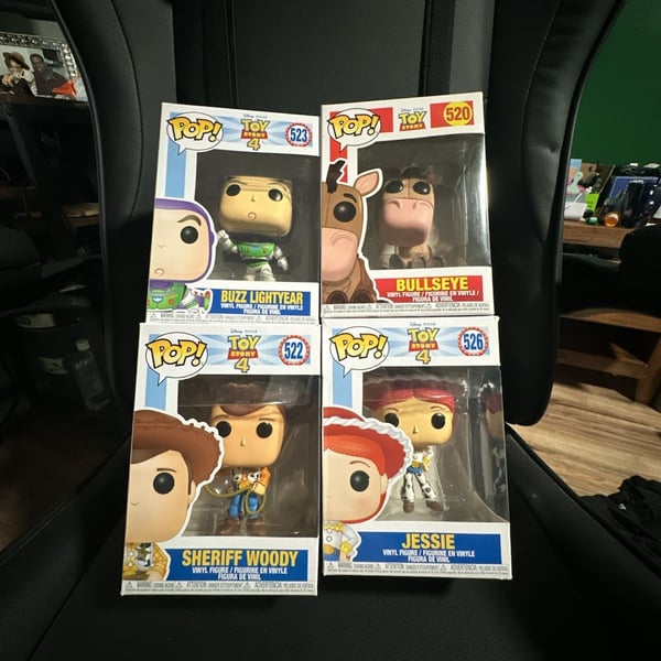 Funko Pop Toy Story 4 Set of 4 Woody Buzz Lightyear Jessie Bullseye