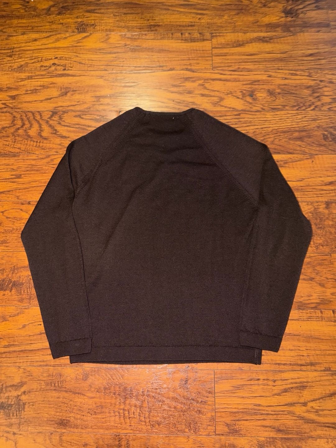 EWM Pure Classics Lambswool Crewneck Sweater Size S Brown 6