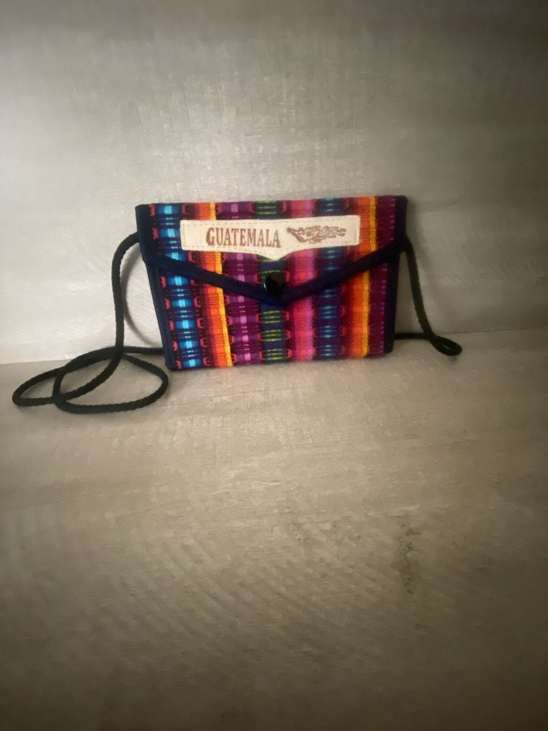 Guatemalan Artisan Colorful Woven Crossbody Wallet Purse Multi 2