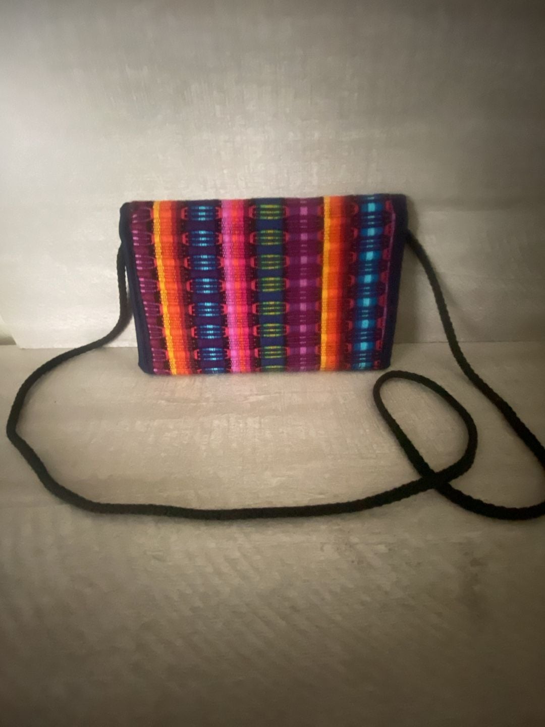 Guatemalan Artisan Colorful Woven Crossbody Wallet Purse Multi 3