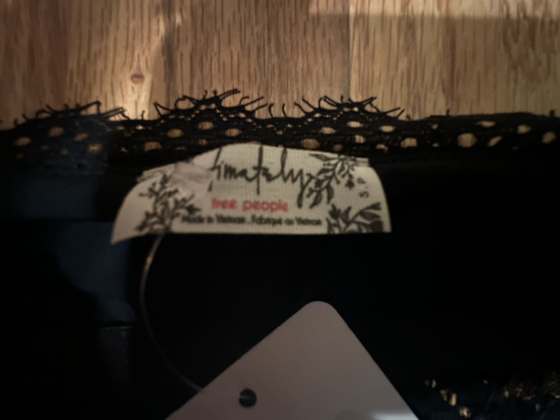 Free People Follow Me Lace Cami Size S Black Gorgeous! 7