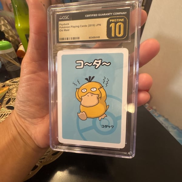 Pokémon Psyduck 2019 Old Maid Japanese Playing Card CGC 10 Pristine