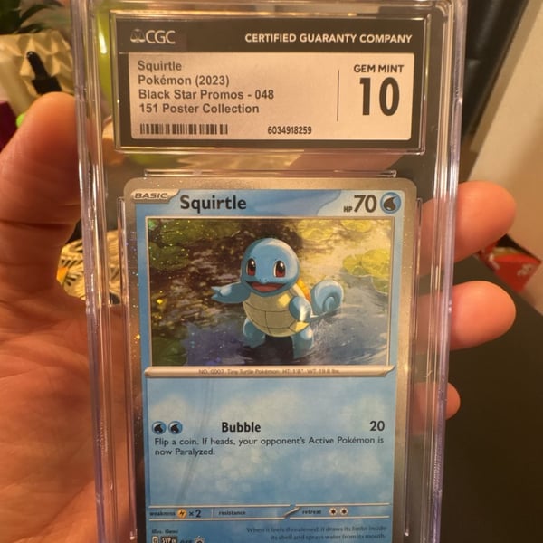 Pokémon Squirtle Black Star Promos 048 CGC 10 Gem Mint