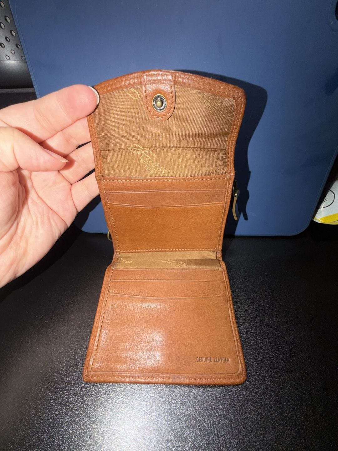 Vintage Fossil Leather ID Wallet and Cardholder - , 2