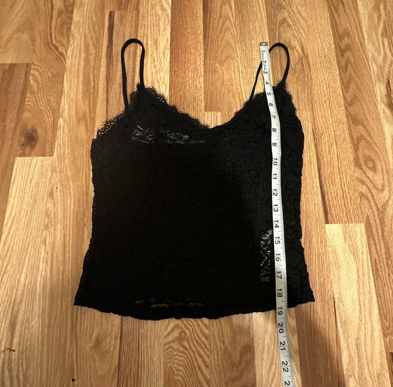 Free People Follow Me Lace Cami Size S Black Gorgeous! 6