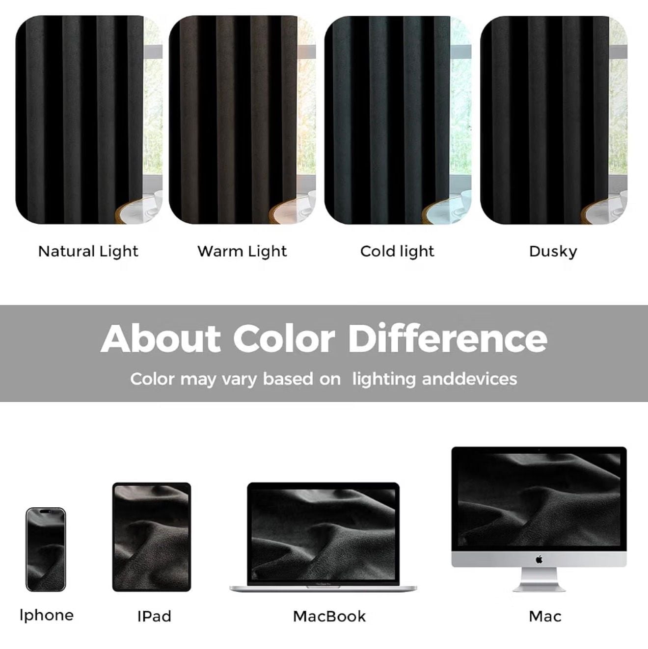 Swandream Pinch Pleated Blackout Curtains Black - 2 Pack 40*90 4