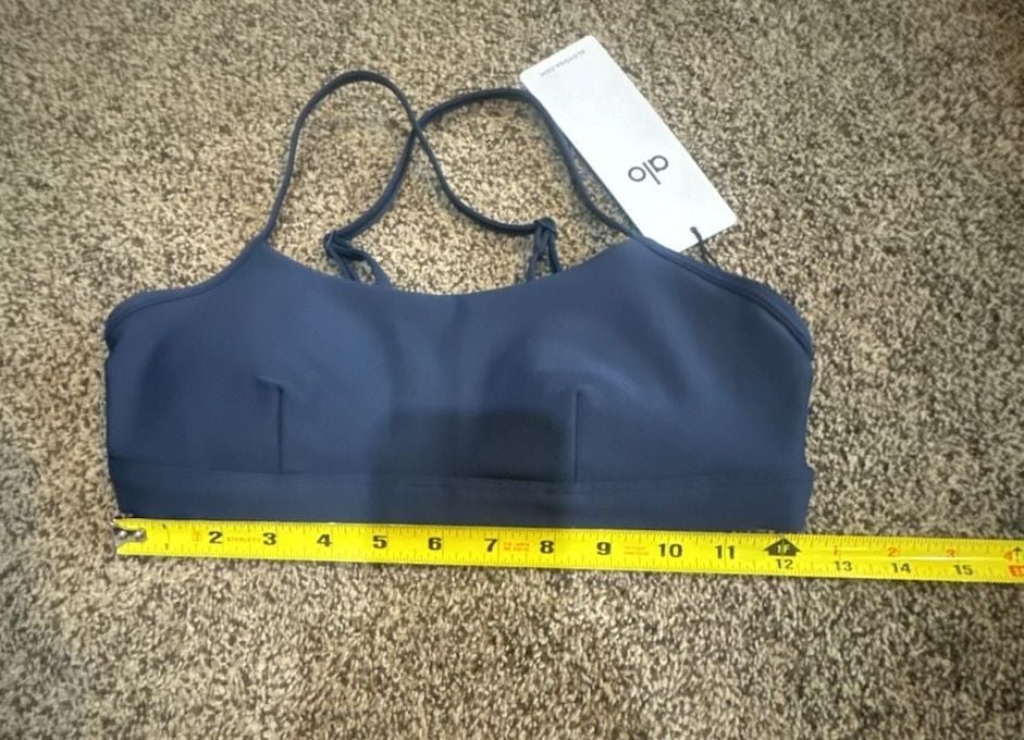 Alo Yoga High-Waist Airlift Legging And Airlift Intrigue Bra Size S Navy 8