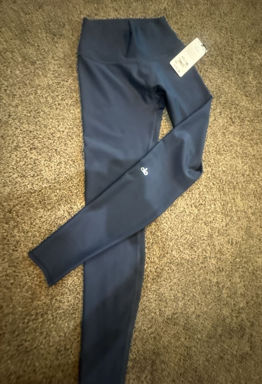 Alo Yoga High-Waist Airlift Legging And Airlift Intrigue Bra Size S Navy 10