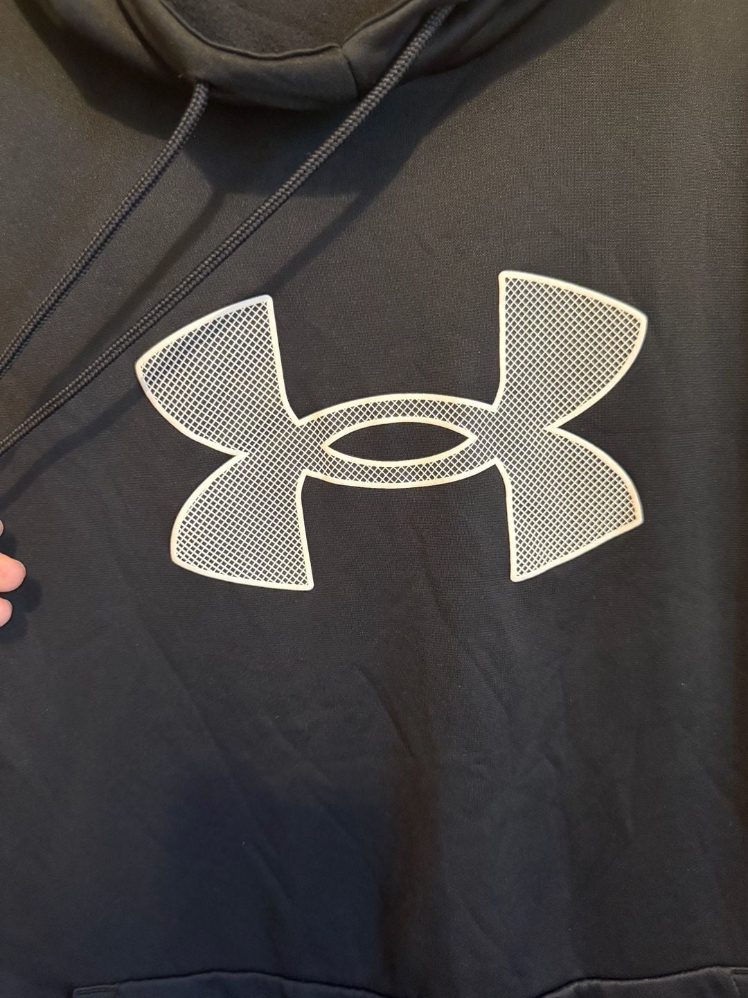 Under Armour Fleece Big Logo Hoodie Size 2XL Black 3
