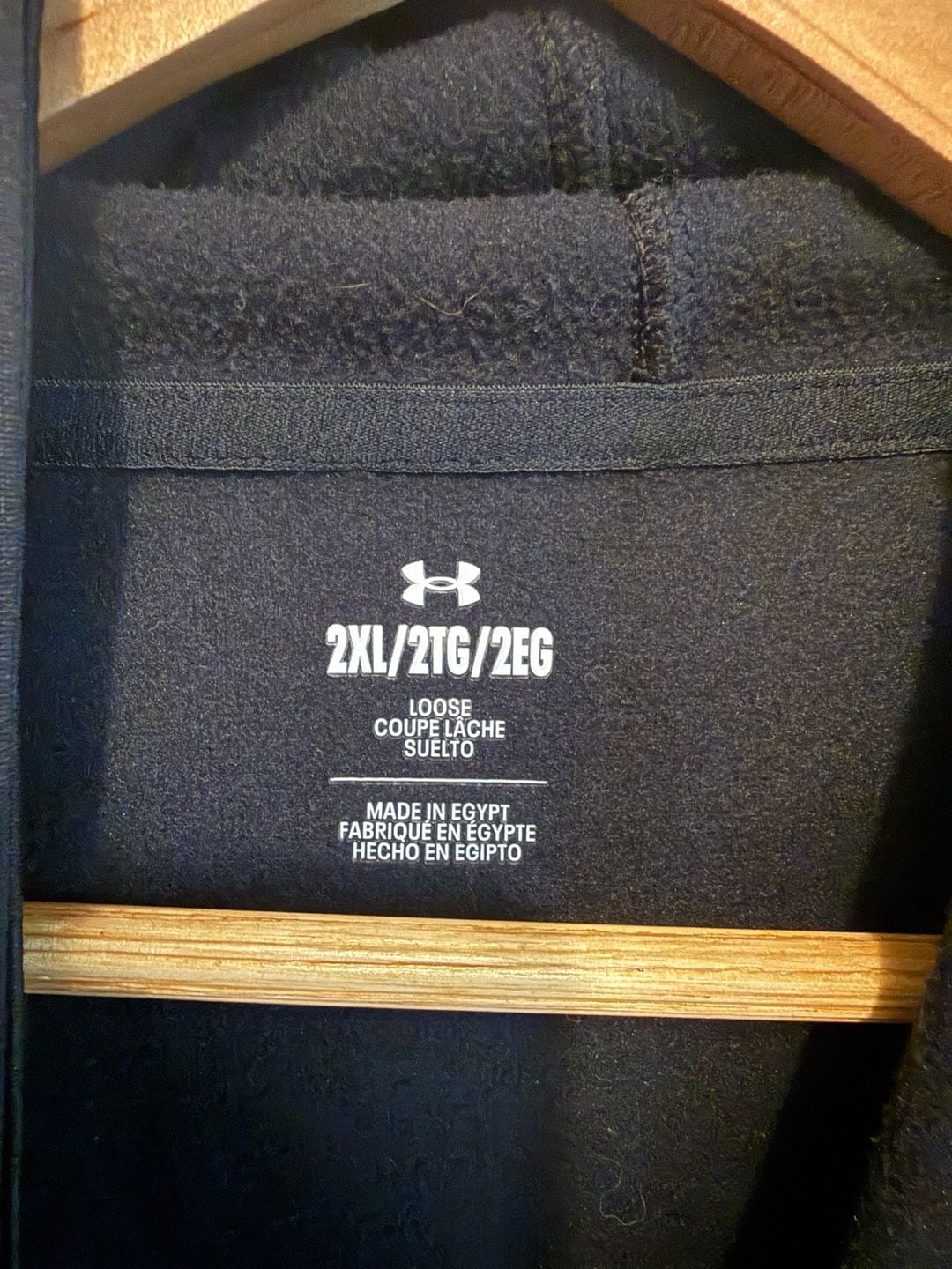 Under Armour Fleece Big Logo Hoodie Size 2XL Black 4