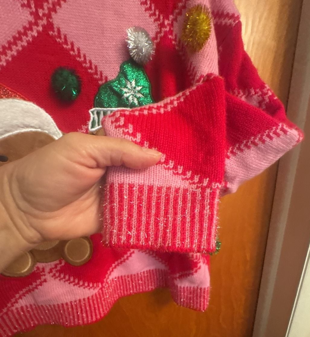Holiday Time Christmas Sweater Size S (4-6) Teddy Bears 8