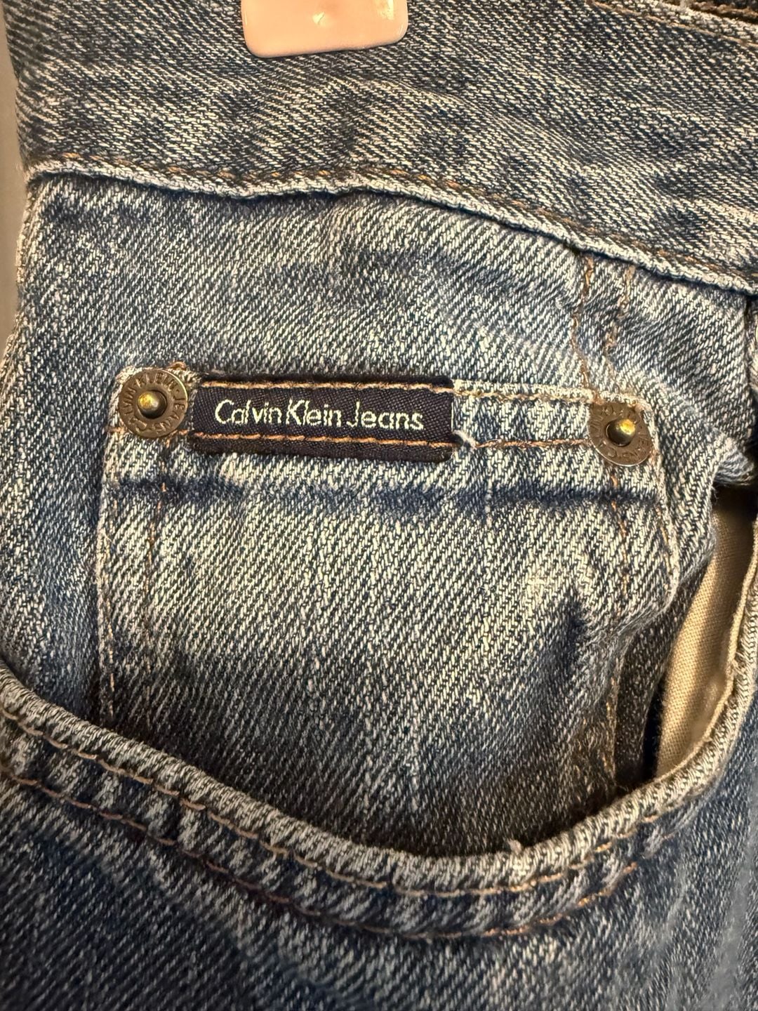 Calvin Klein Jeans Relaxed Straight Blue Denim Jeans 3