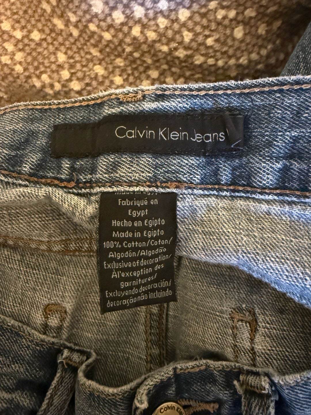Calvin Klein Jeans Relaxed Straight Blue Denim Jeans 7