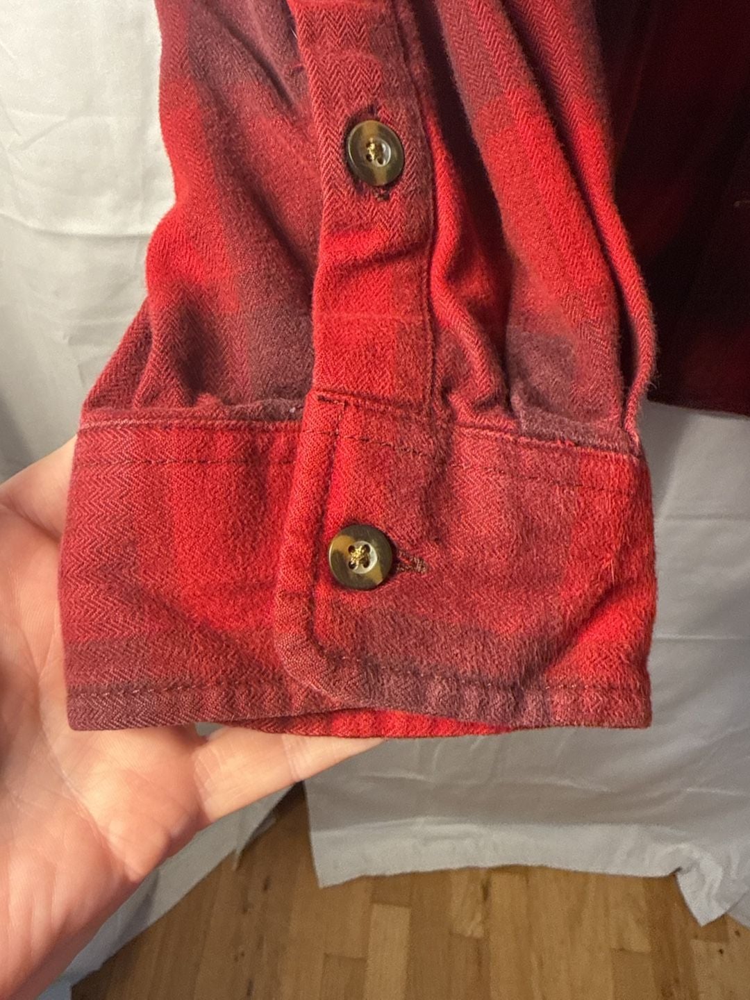 Carhartt 103822 Heavyweight Flannel Work Shirt Size 2XL Tall Red Plaid 5