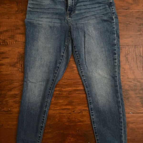 Lucky Brand Mid Rise Skinny Ava Jeans Blue Denim Ankle