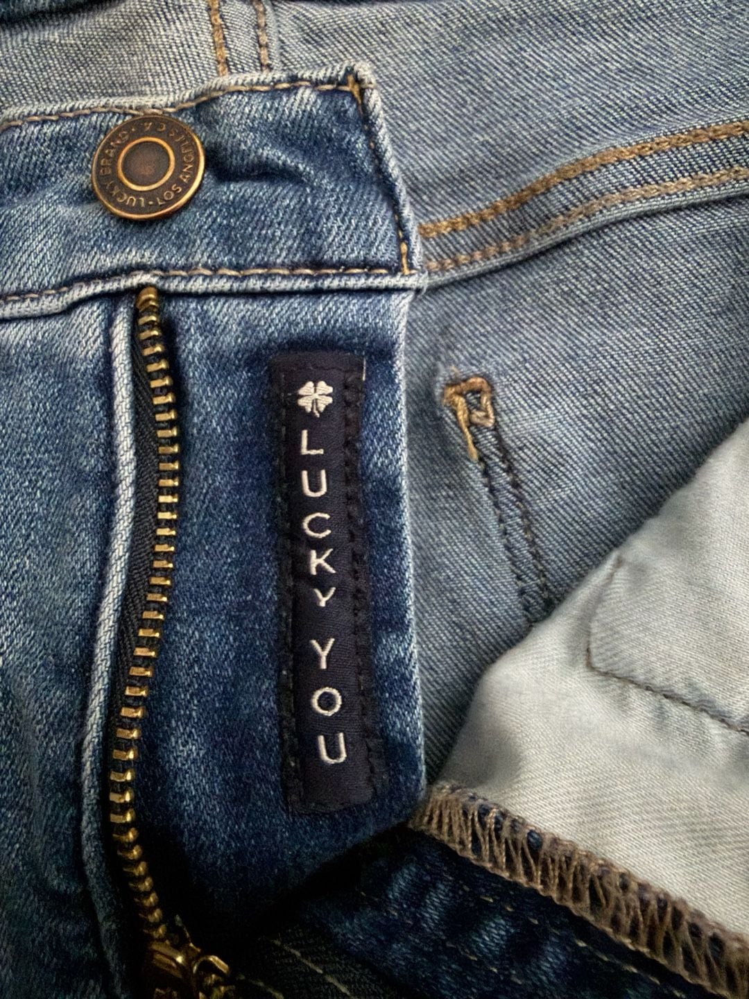 Lucky Brand Mid Rise Skinny Ava Jeans Blue Denim Ankle 4