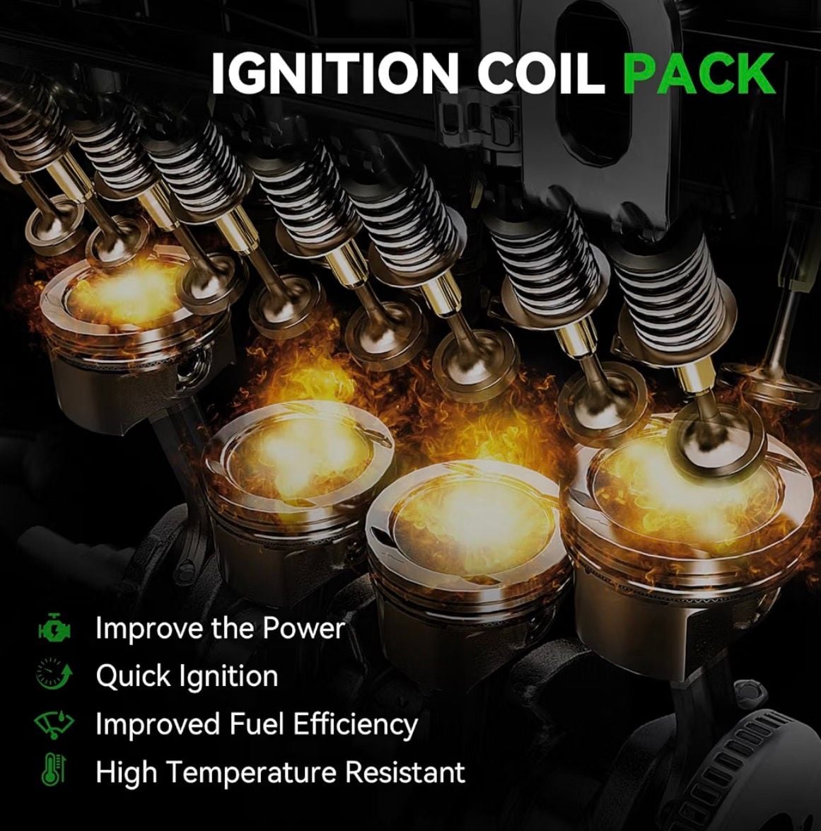 4-Pack Ignition Coil UF670 for Ford Lincoln 2.0L 2.3L 2.5L
DG546 CM5Z12029A 4