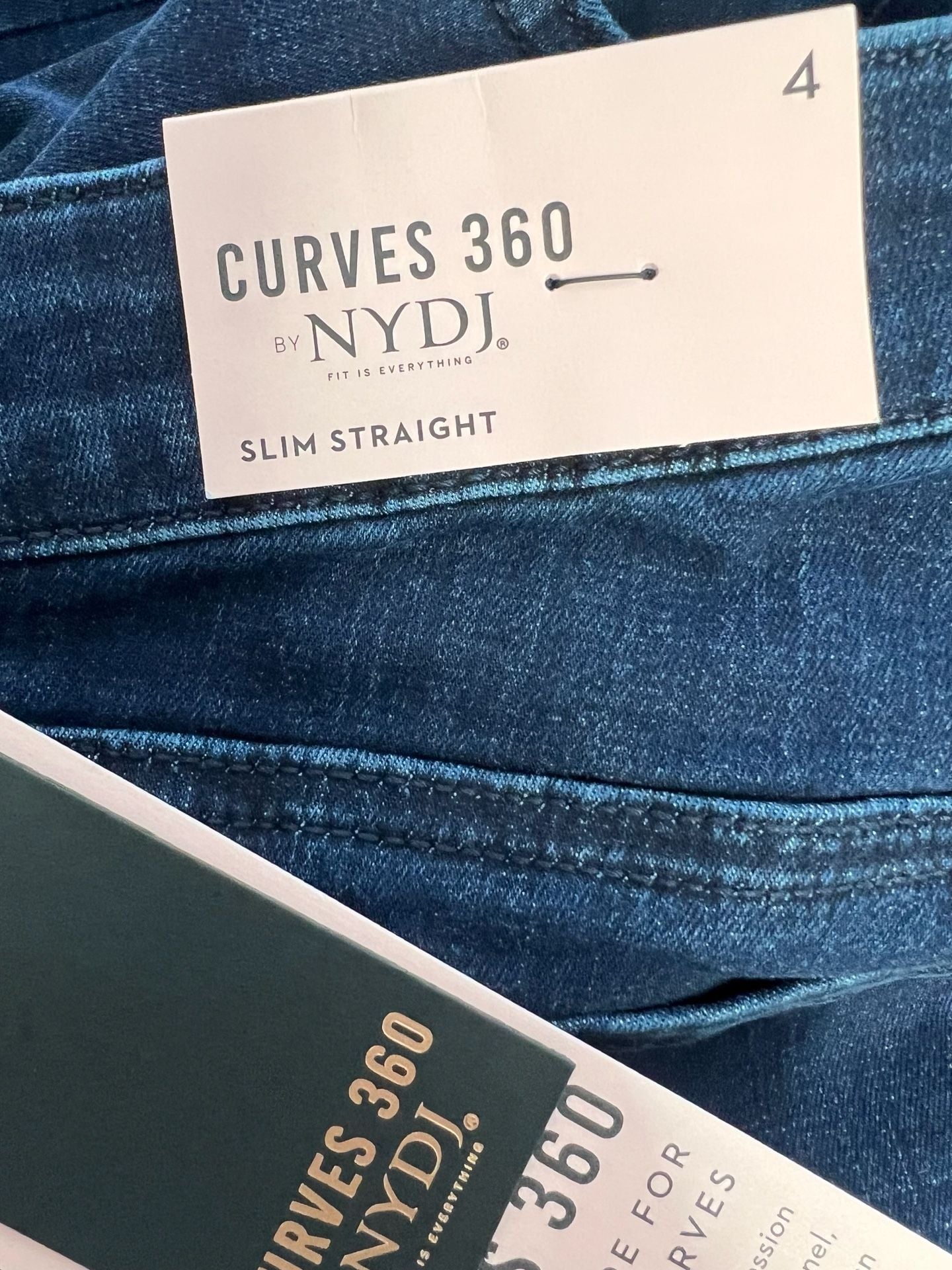 NYDJ Curves 360 Slim Straight Capri Jeans Women’s Size 4 5