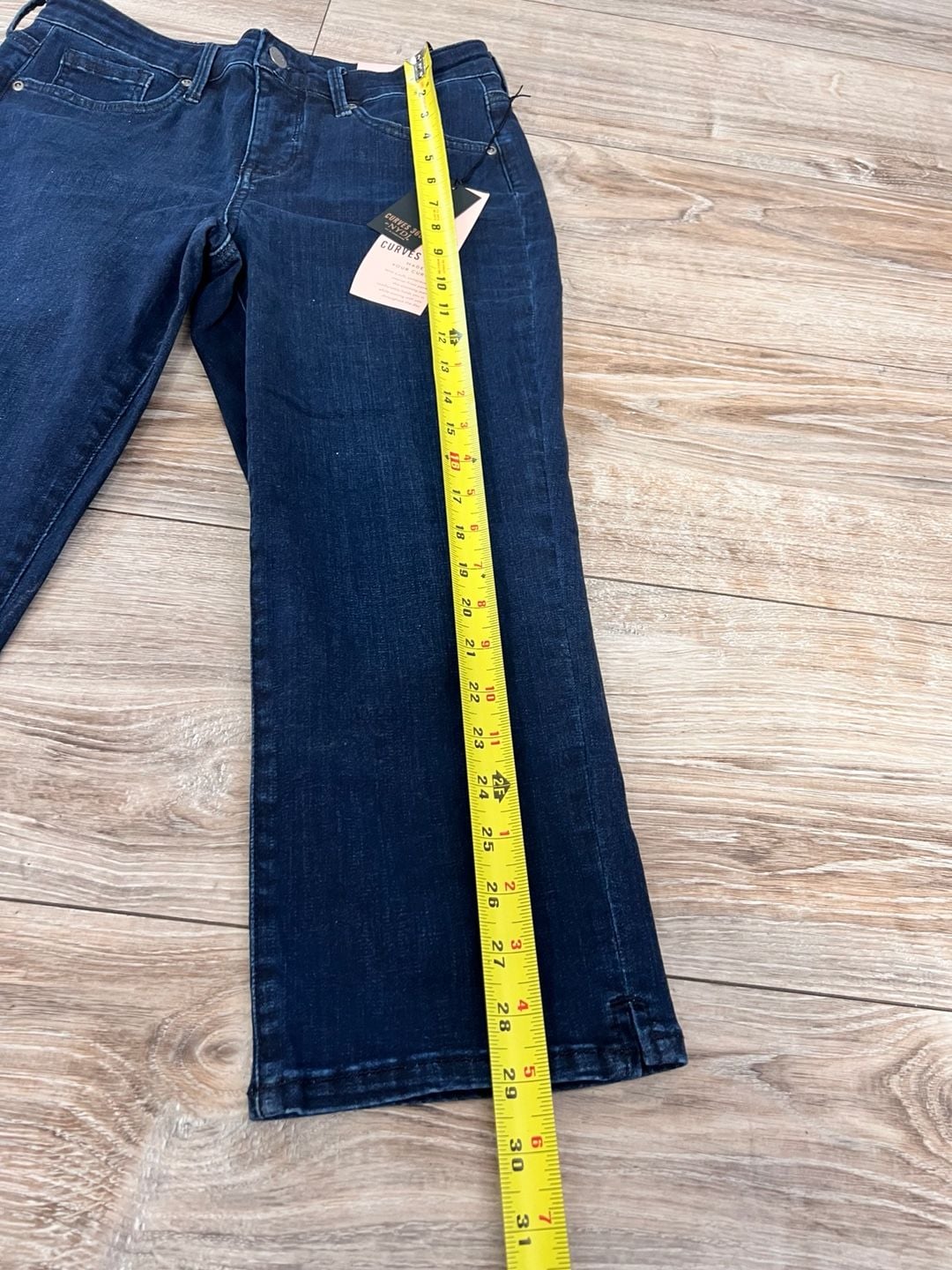 NYDJ Curves 360 Slim Straight Capri Jeans Women’s Size 4 8