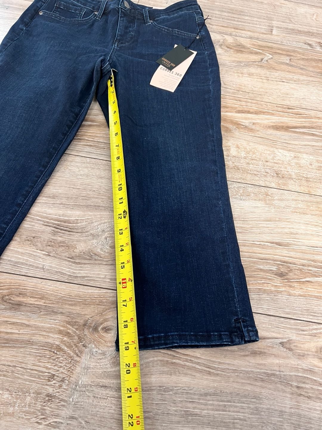 NYDJ Curves 360 Slim Straight Capri Jeans Women’s Size 4 9