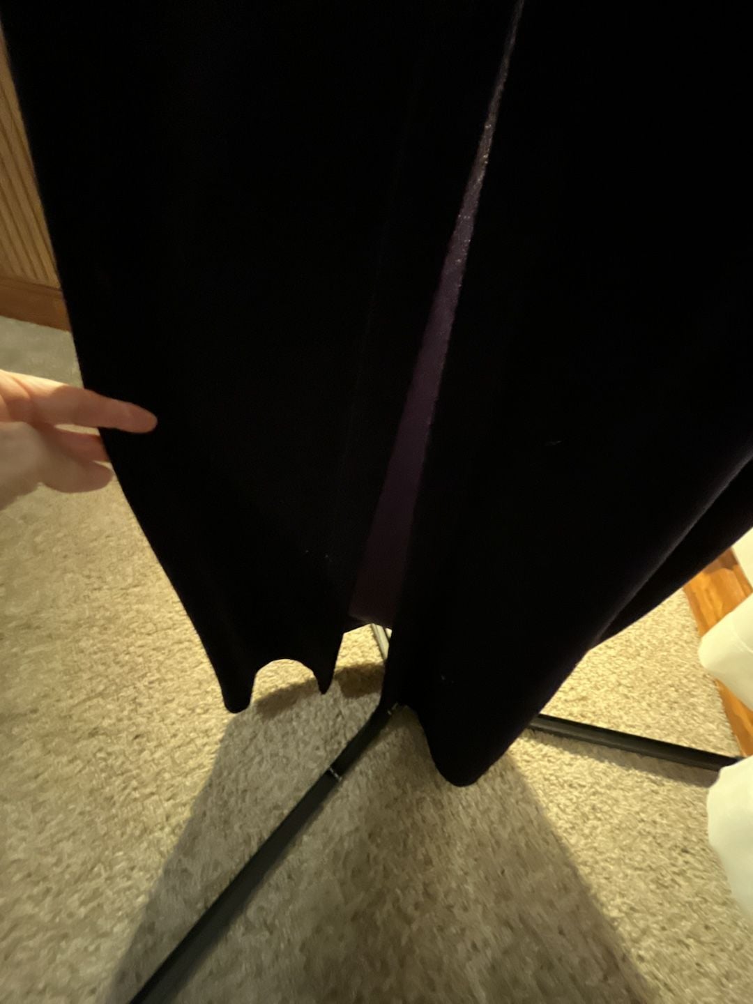 Scott McClintock Vintage 90s Purple Velvet Maxi Dress Long Formal Evening Gown 8