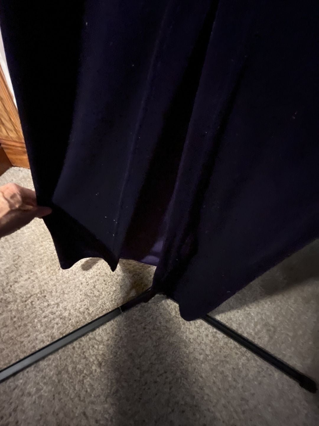 Scott McClintock Vintage 90s Purple Velvet Maxi Dress Long Formal Evening Gown 10