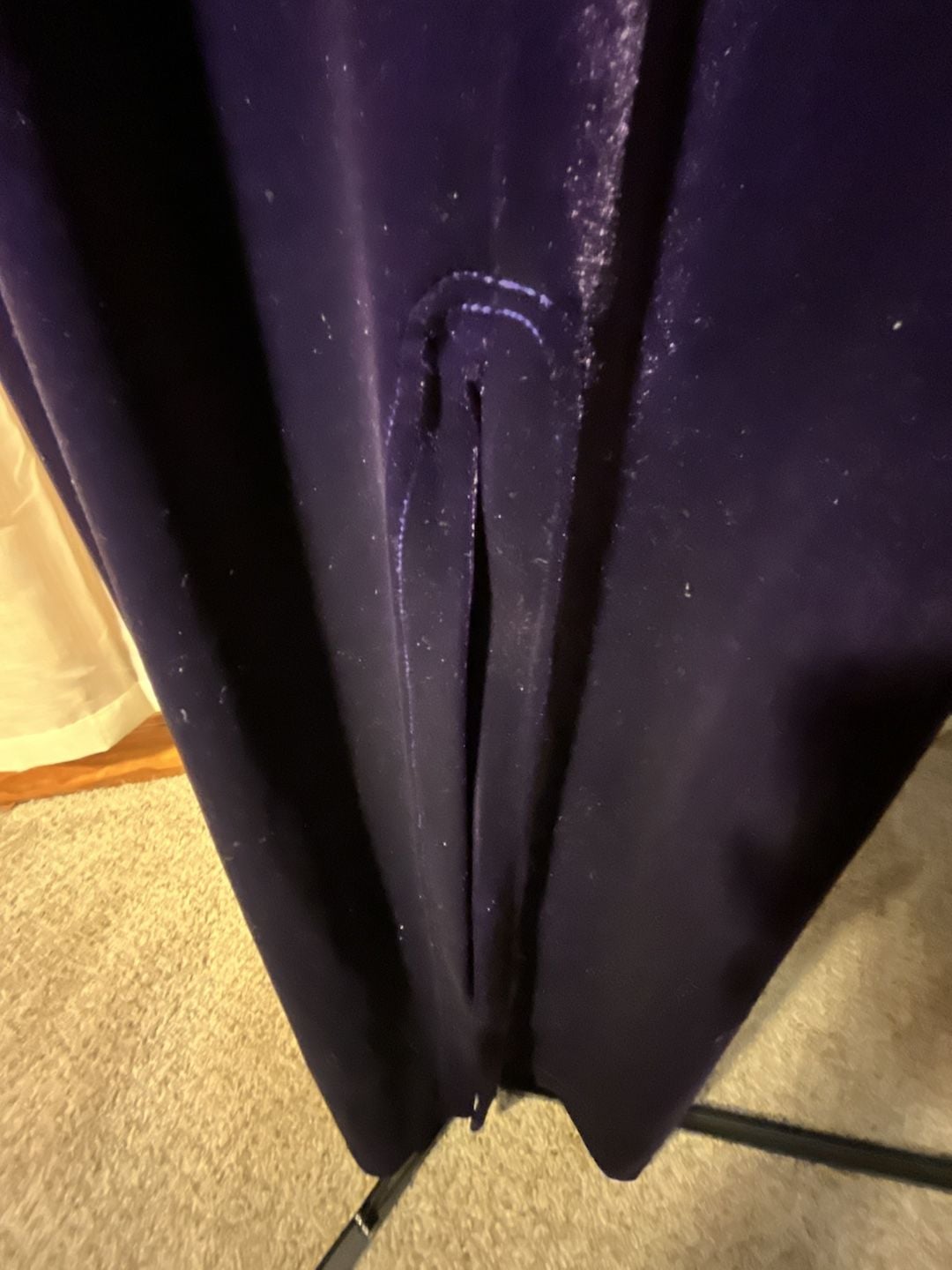 Scott McClintock Vintage 90s Purple Velvet Maxi Dress Long Formal Evening Gown 11