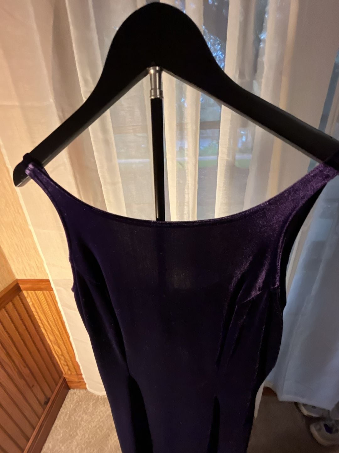 Scott McClintock Vintage 90s Purple Velvet Maxi Dress Long Formal Evening Gown 13