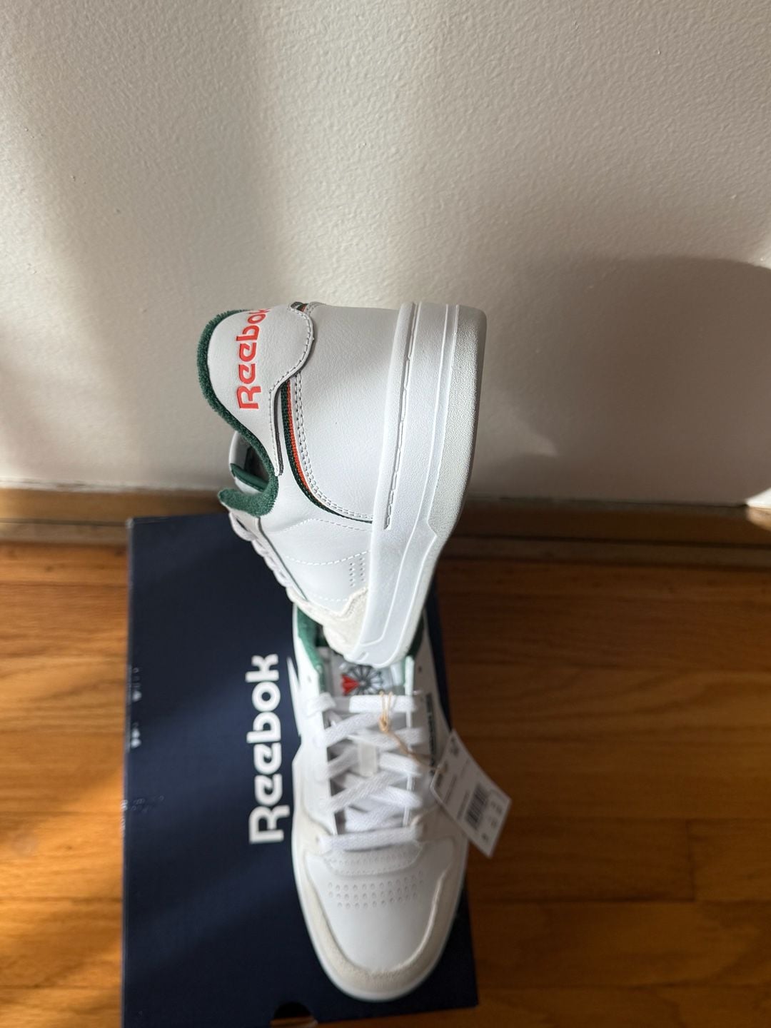 Reebok Phase Court Shoes Unisex Size 8 White Green 100201247 New 7