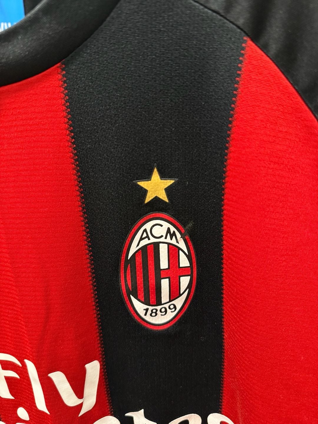 Adidas AC Milan 2010/2011 Home Jersey Size L Red Black Fly Emirates 4