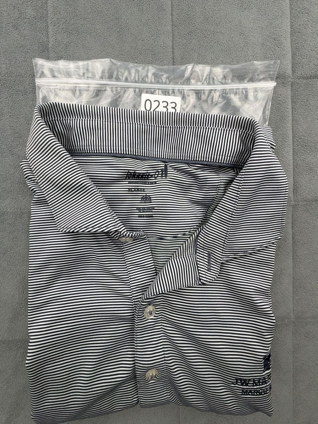 Johnnie-O Performance Polo Size XL Striped JW Marriott Marco Island 9